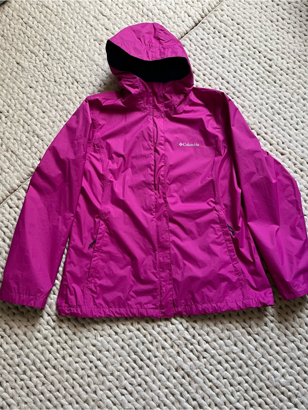 Columbia omni-tech Magenta Hooded Jacket | X-Large